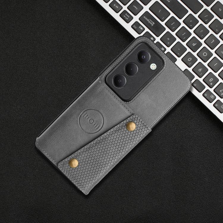 For Redmi 15 5G Global / 4G SEA 169mm Double Buckle Card Slots Magnetic Phone Case