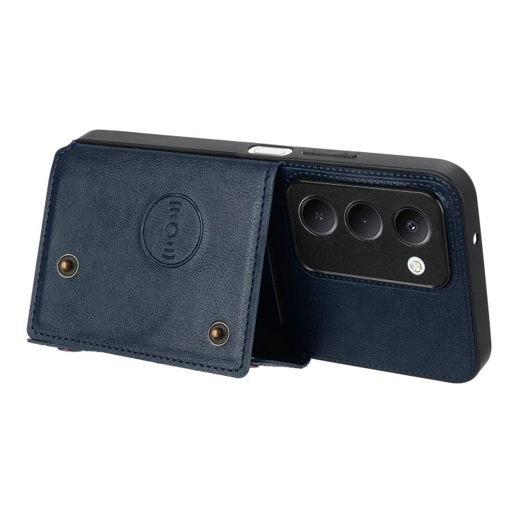 For Redmi 15 5G Global / 4G SEA 169mm Double Buckle Card Slots Magnetic Phone Case
