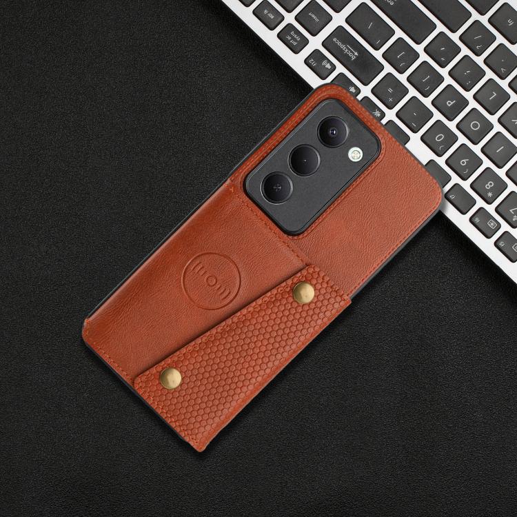 For Redmi 15 5G Global / 4G SEA 169mm Double Buckle Card Slots Magnetic Phone Case