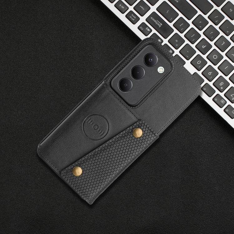 For Redmi 15 5G / 4G EU 171mm Double Buckle Card Slots Magnetic Phone Case