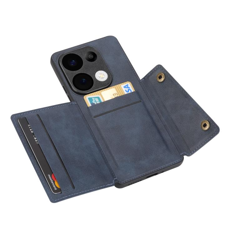 For Redmi 15C 5G / 4G Global 171mm Double Buckle Card Slots Magnetic Phone Case