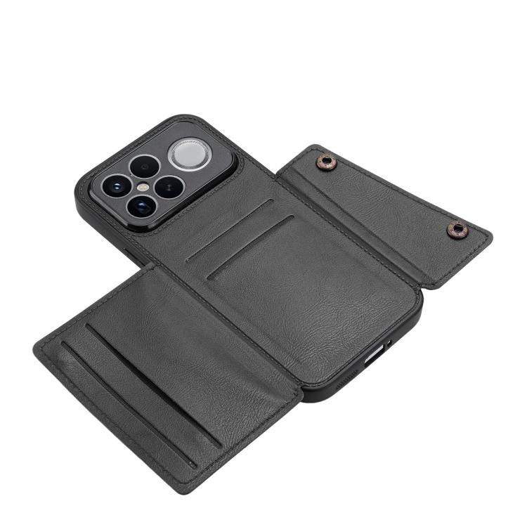 For Redmi K90 Pro Max/Poco F8 Ultra Double Buckle Card Slots Magnetic Phone Case