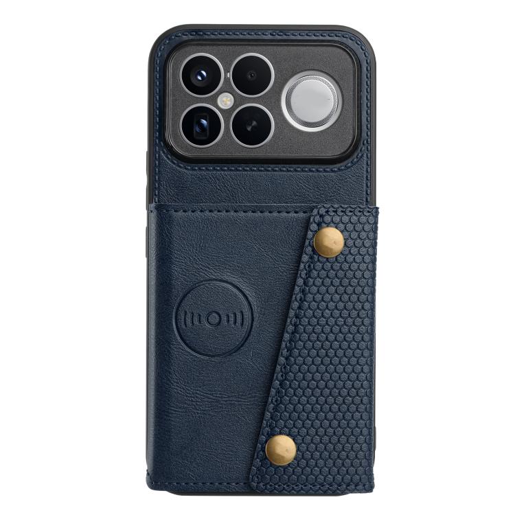 For Redmi K90 Pro Max/Poco F8 Ultra Double Buckle Card Slots Magnetic Phone Case
