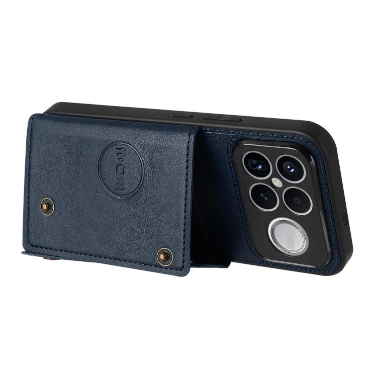 For Redmi K90 Pro Max/Poco F8 Ultra Double Buckle Card Slots Magnetic Phone Case