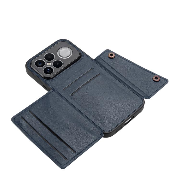 For Redmi K90 Pro Max/Poco F8 Ultra Double Buckle Card Slots Magnetic Phone Case