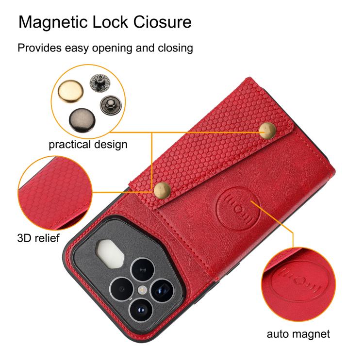 For Redmi K90 Pro Max Champion Edition Double Buckle Card Slots Magnetic Phone Case