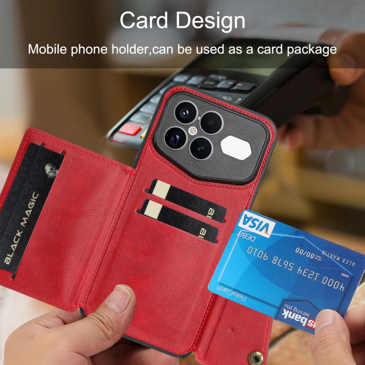 For Redmi K90 Pro Max Champion Edition Double Buckle Card Slots Magnetic Phone Case