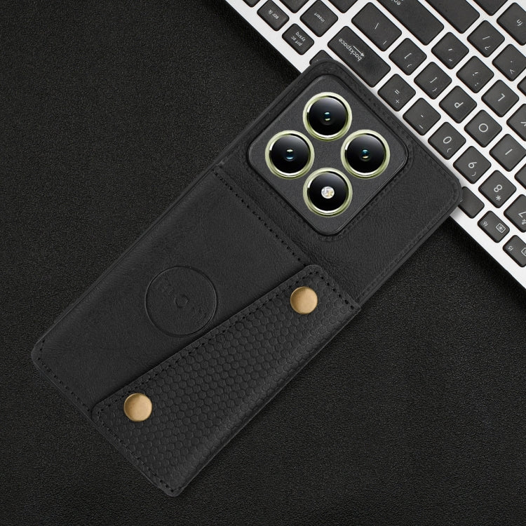 For Xiaomi 14T 5G Double Buckle Card Slots Magnetic Phone Case