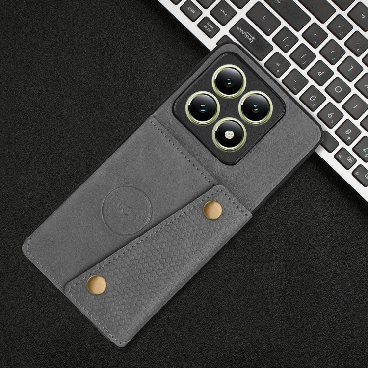 For Xiaomi 14T 5G Double Buckle Card Slots Magnetic Phone Case