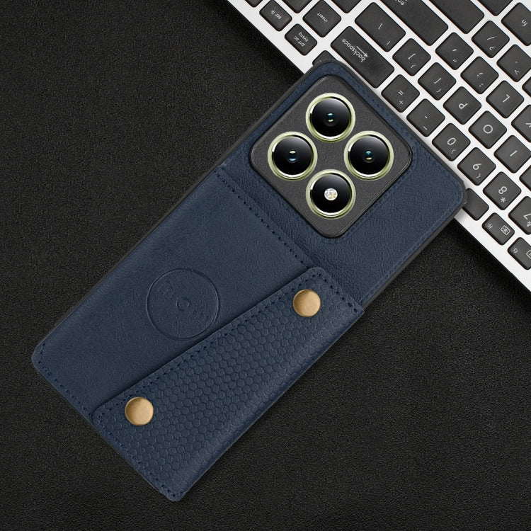For Xiaomi 14T 5G Double Buckle Card Slots Magnetic Phone Case