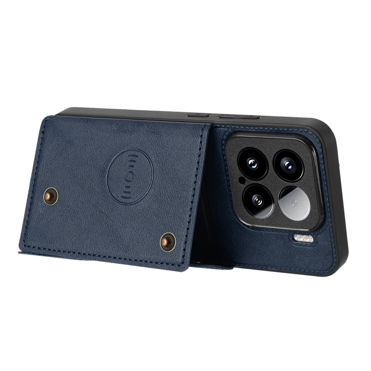 For Xiaomi 15 Double Buckle Card Slots Magnetic Phone Case
