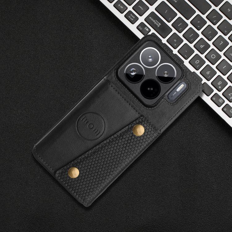 For Xiaomi 15S Pro Double Buckle Card Slots Magnetic Phone Case
