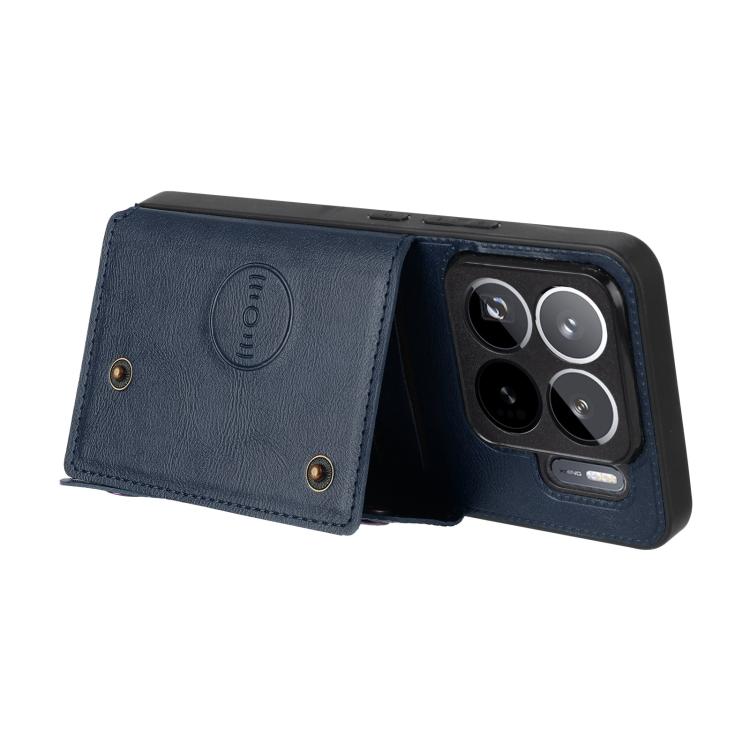 For Xiaomi 15S Pro Double Buckle Card Slots Magnetic Phone Case