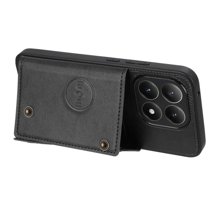 For Xiaomi 15T Pro Double Buckle Card Slots Magnetic Phone Case