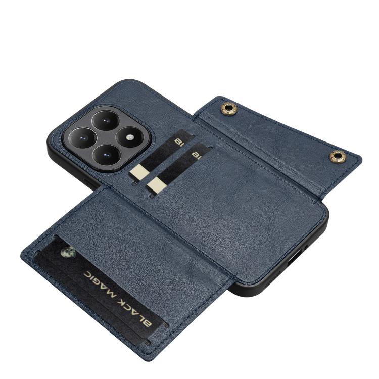 For Xiaomi 15T Pro Double Buckle Card Slots Magnetic Phone Case