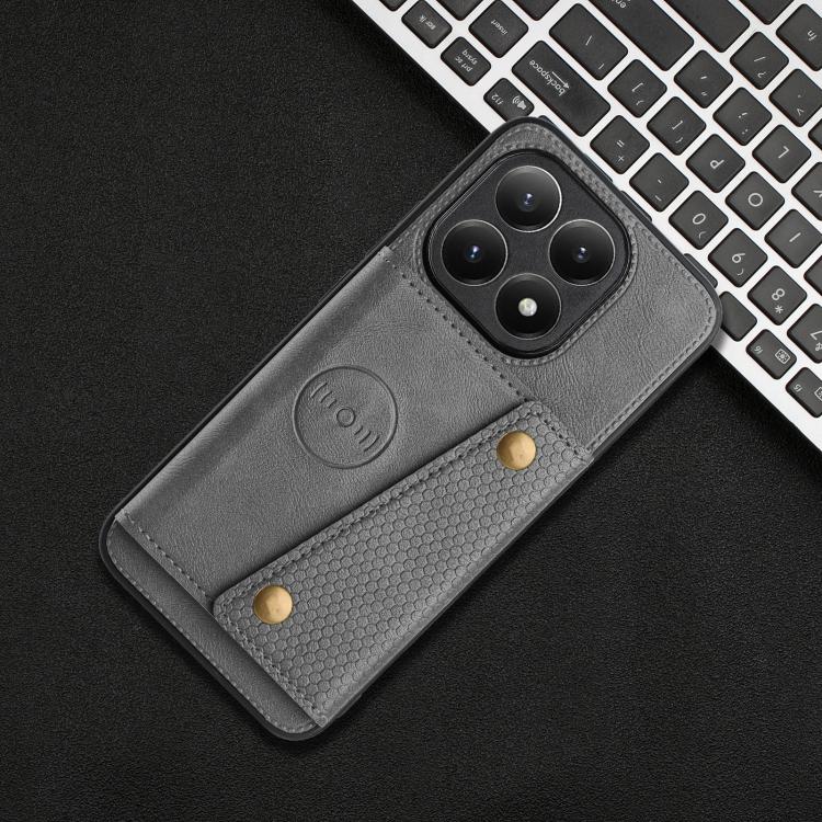 For Xiaomi 15T Double Buckle Card Slots Magnetic Phone Case
