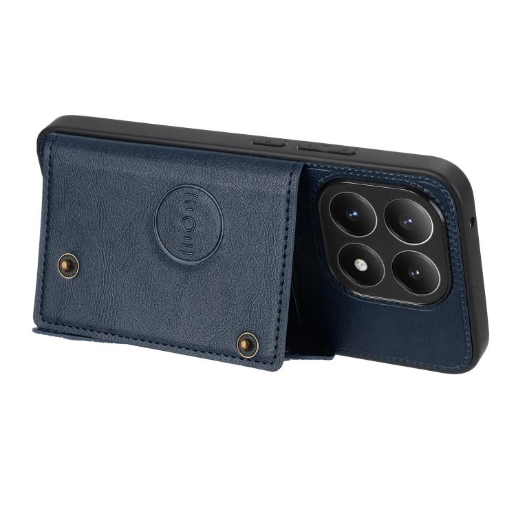 For Xiaomi 15T Double Buckle Card Slots Magnetic Phone Case