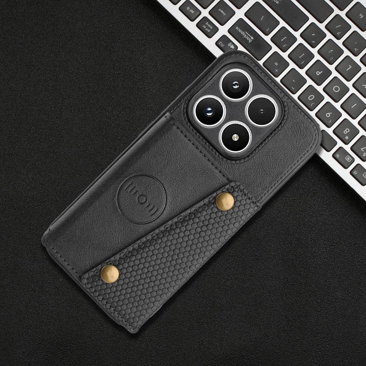 For Xiaomi 17 Double Buckle Card Slots Magnetic Phone Case