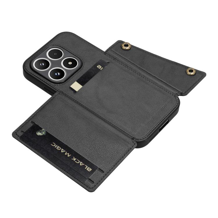 For Xiaomi 17 Double Buckle Card Slots Magnetic Phone Case