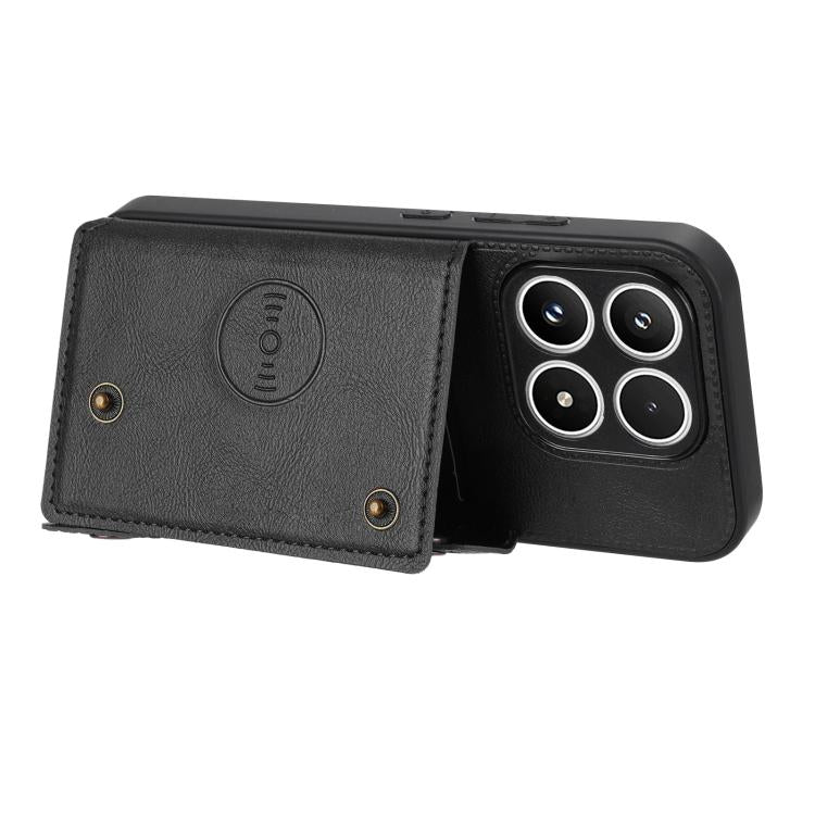 For Xiaomi 17 Double Buckle Card Slots Magnetic Phone Case