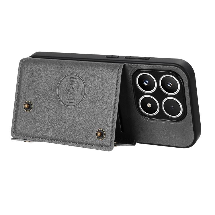 For Xiaomi 17 Double Buckle Card Slots Magnetic Phone Case