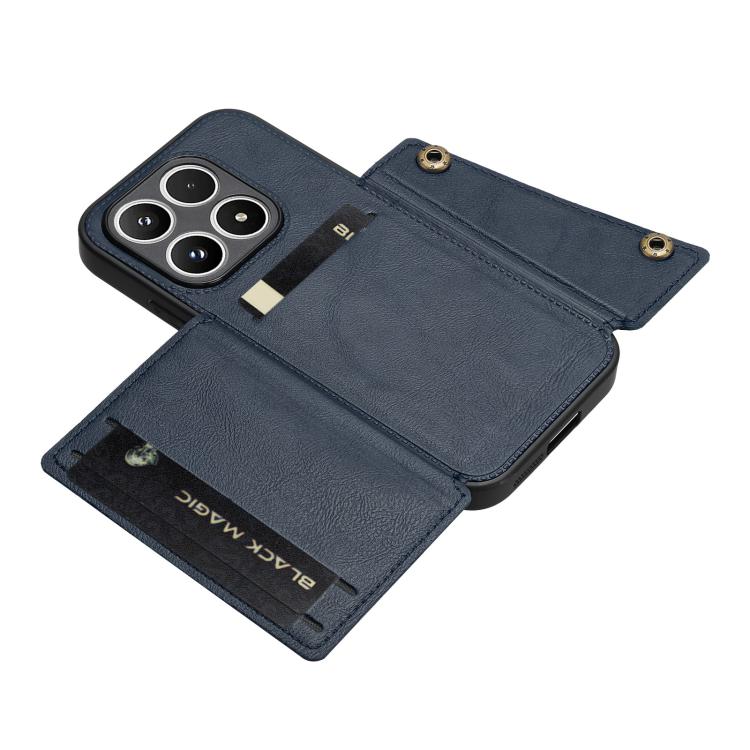 For Xiaomi 17 Double Buckle Card Slots Magnetic Phone Case