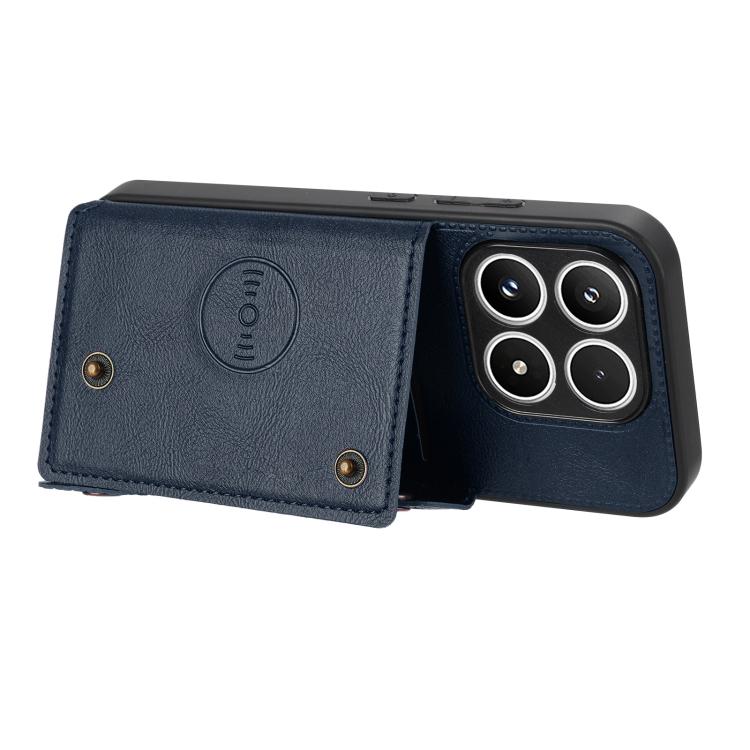 For Xiaomi 17 Double Buckle Card Slots Magnetic Phone Case