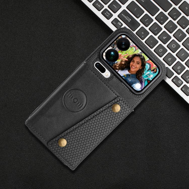 For Xiaomi 17 Pro Max Double Buckle Card Slots Magnetic Phone Case