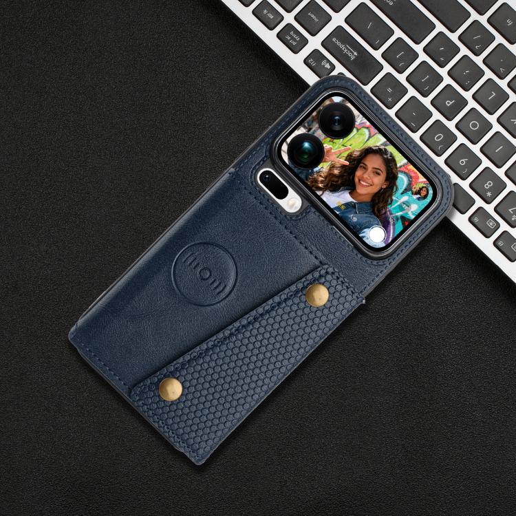 For Xiaomi 17 Pro Max Double Buckle Card Slots Magnetic Phone Case