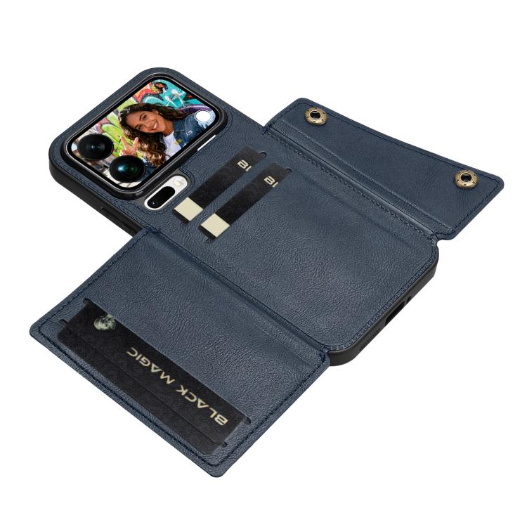 For Xiaomi 17 Pro Max Double Buckle Card Slots Magnetic Phone Case