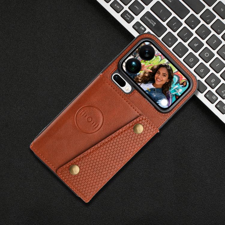 For Xiaomi 17 Pro Max Double Buckle Card Slots Magnetic Phone Case