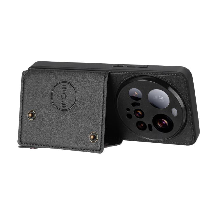 For Xiaomi 15 Ultra Double Buckle Card Slots Magnetic Phone Case