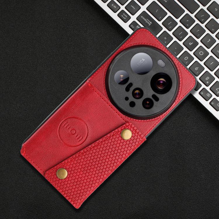 For Xiaomi 15 Ultra Double Buckle Card Slots Magnetic Phone Case