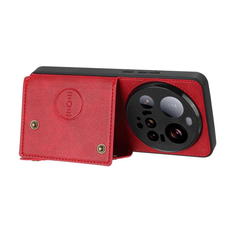 For Xiaomi 15 Ultra Double Buckle Card Slots Magnetic Phone Case
