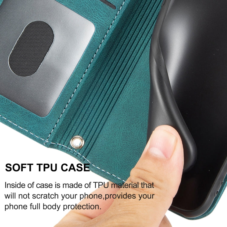 For Redmi 13 4G Embossed Stripes Skin Feel Leather Phone Case
