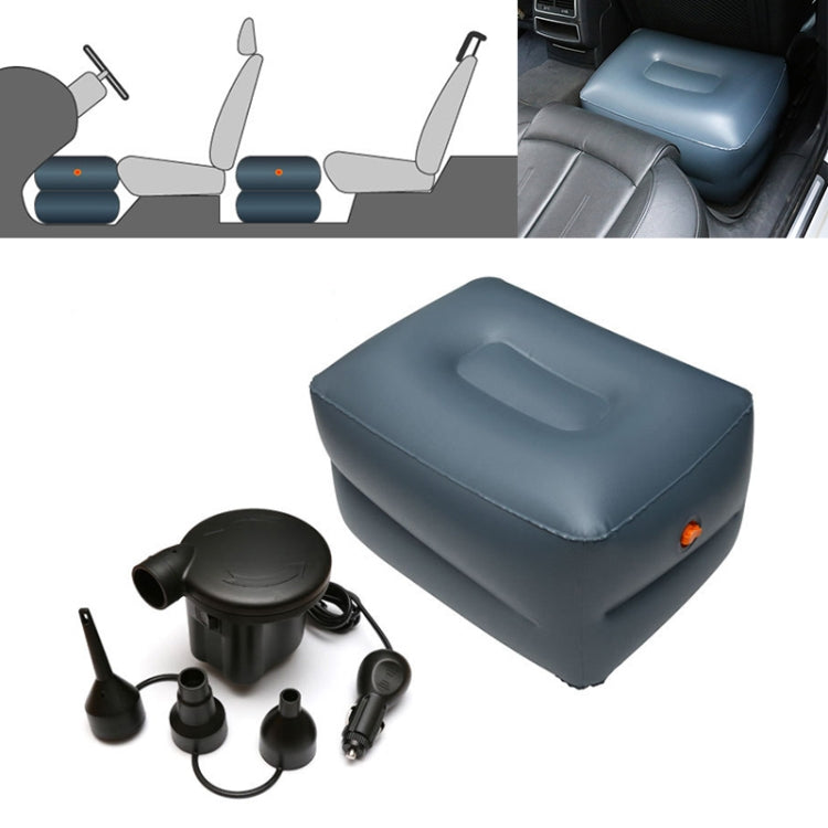 Z4Q1 Small Square Stool + Car Pump Universal Car Travel Inflatable Stool