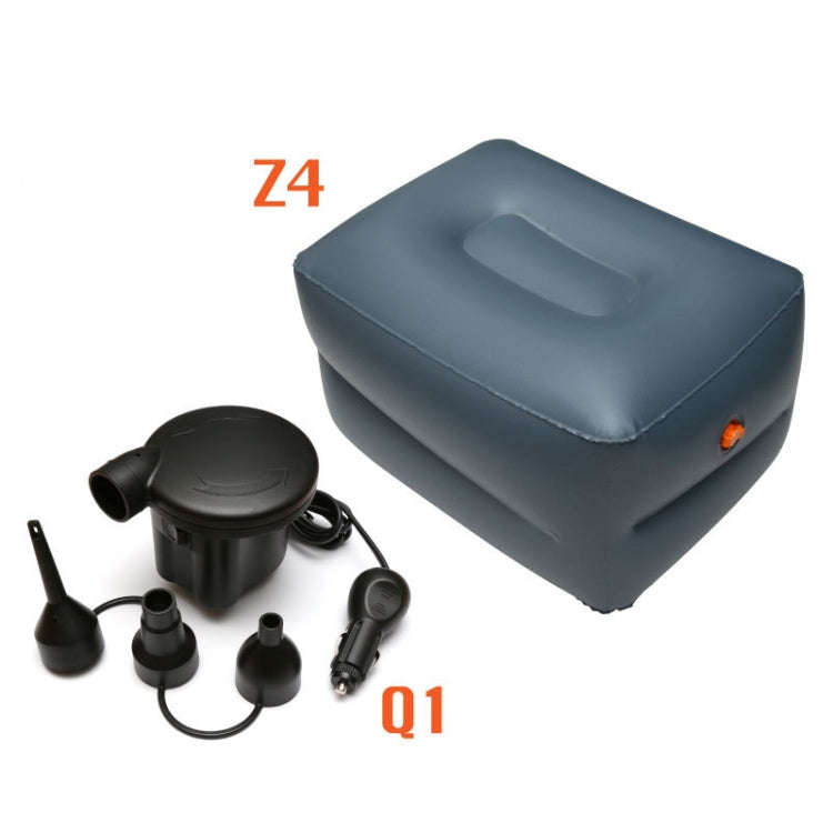 Z4Q1 Small Square Stool + Car Pump Universal Car Travel Inflatable Stool