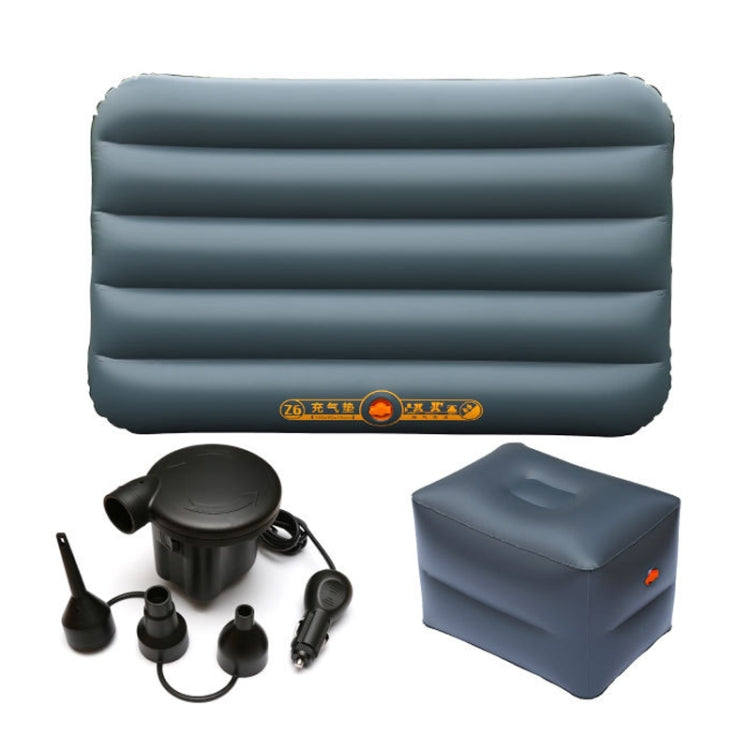Z56Q1 Large Square Stool + Small Increased Pad + Car Pump Universal Car Travel Inflatable Stool