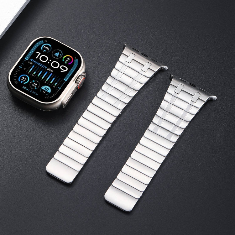 For Apple Watch Ultra 49mm Magnetic Stainless Steel Watch Band