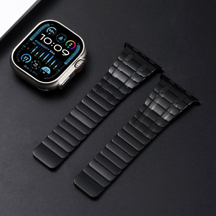 For Apple Watch Series 7 45mm Magnetic Stainless Steel Watch Band
