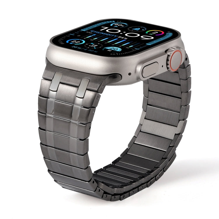 For Apple Watch SE 44mm Magnetic Stainless Steel Watch Band