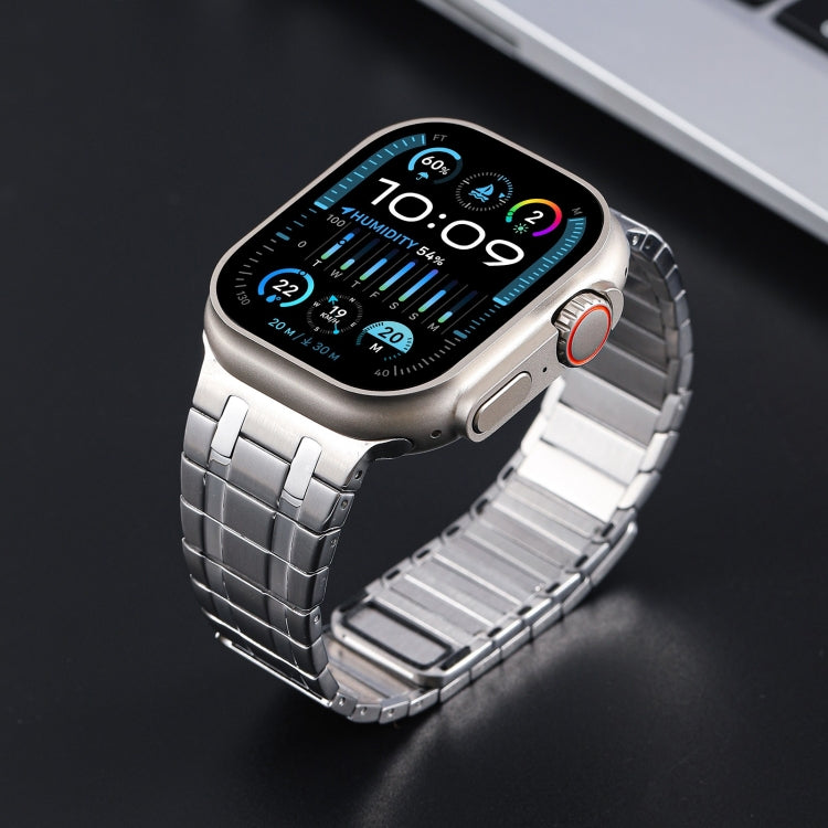 For Apple Watch Series 5 44mm Magnetic Stainless Steel Watch Band