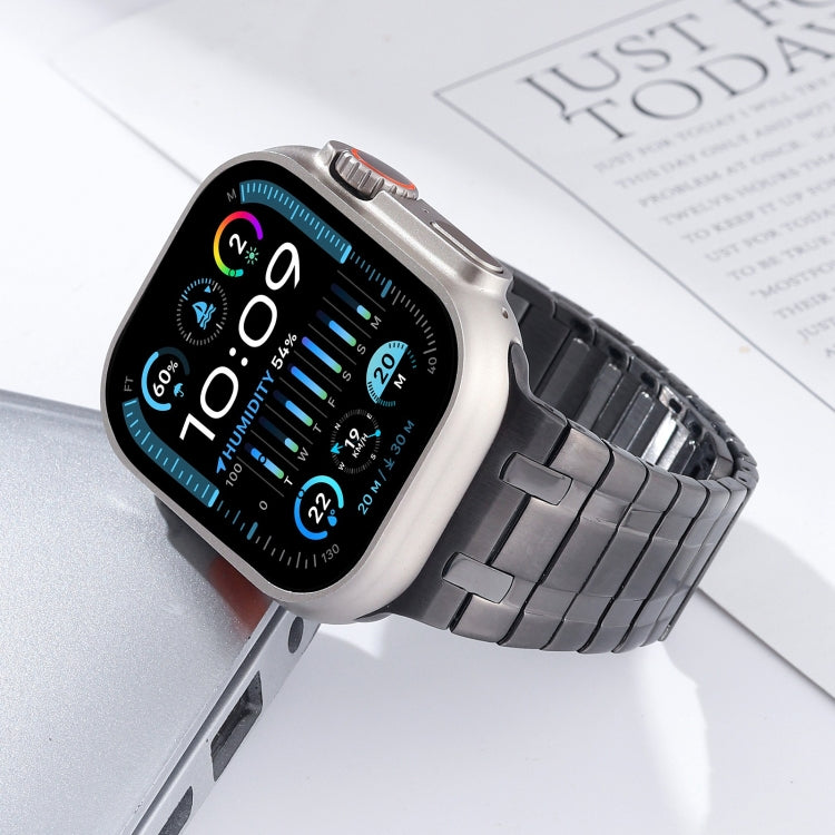 For Apple Watch Series 5 44mm Magnetic Stainless Steel Watch Band