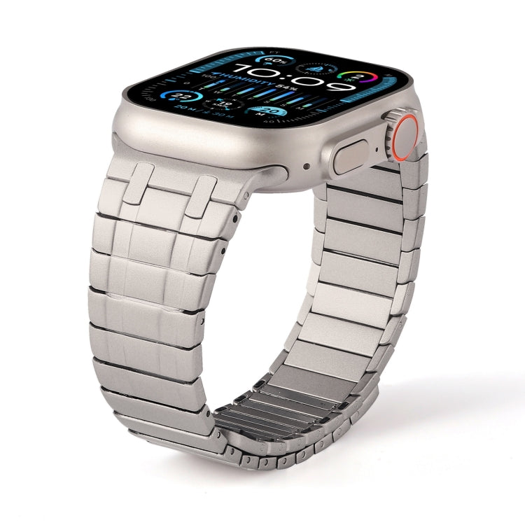 For Apple Watch Series 5 44mm Magnetic Stainless Steel Watch Band