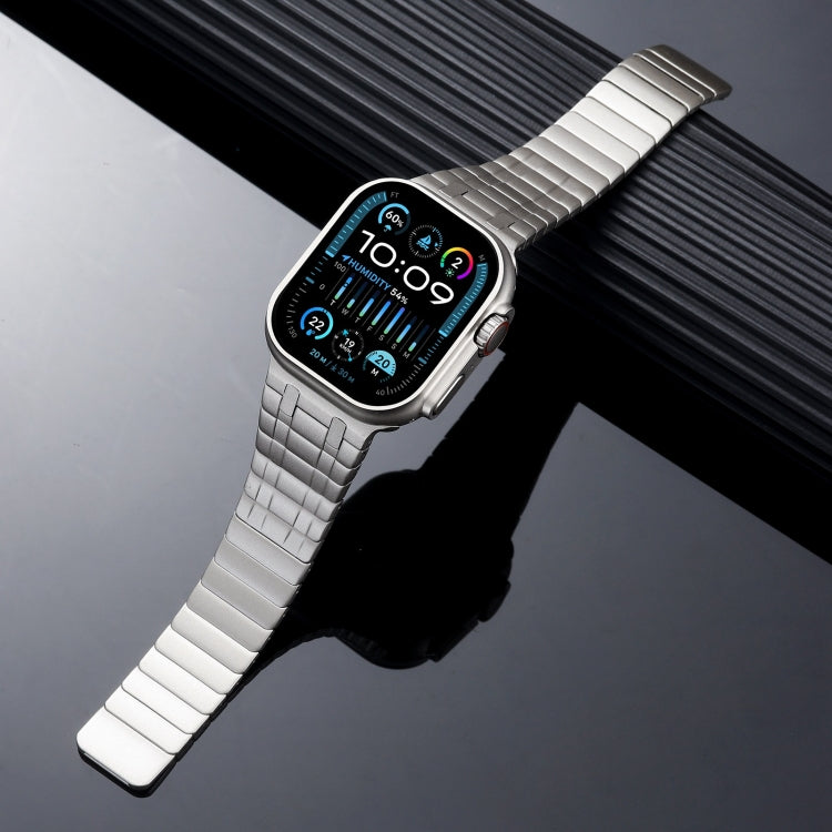 For Apple Watch Series 5 44mm Magnetic Stainless Steel Watch Band