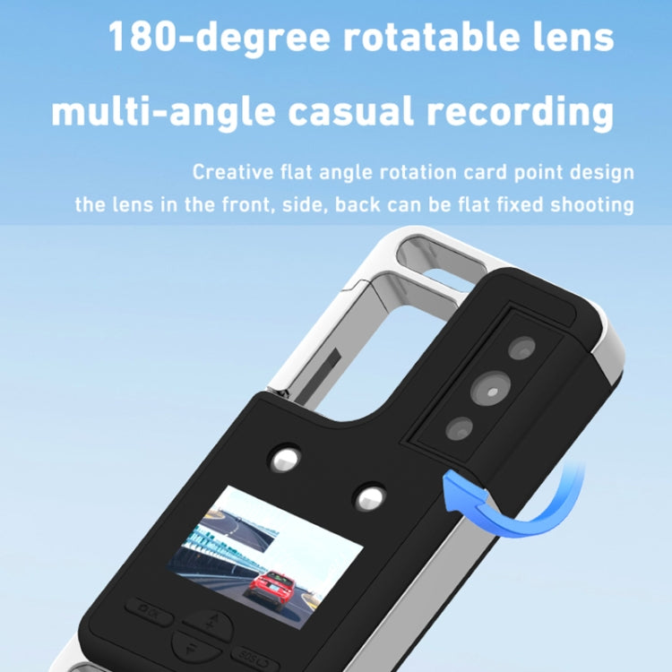 D6 2K Acoustic and Visual Distress Signal Cycling SOS Recorder with Light - Black