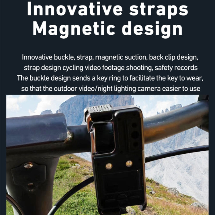 D6 2K Acoustic and Visual Distress Signal Cycling SOS Recorder with Light - Black