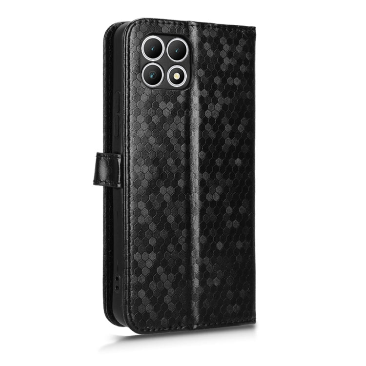 For T-Mobile Revvl 7 5G Honeycomb Dot Texture Leather Phone Case