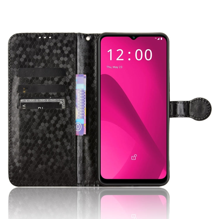 For T-Mobile Revvl 7 5G Honeycomb Dot Texture Leather Phone Case