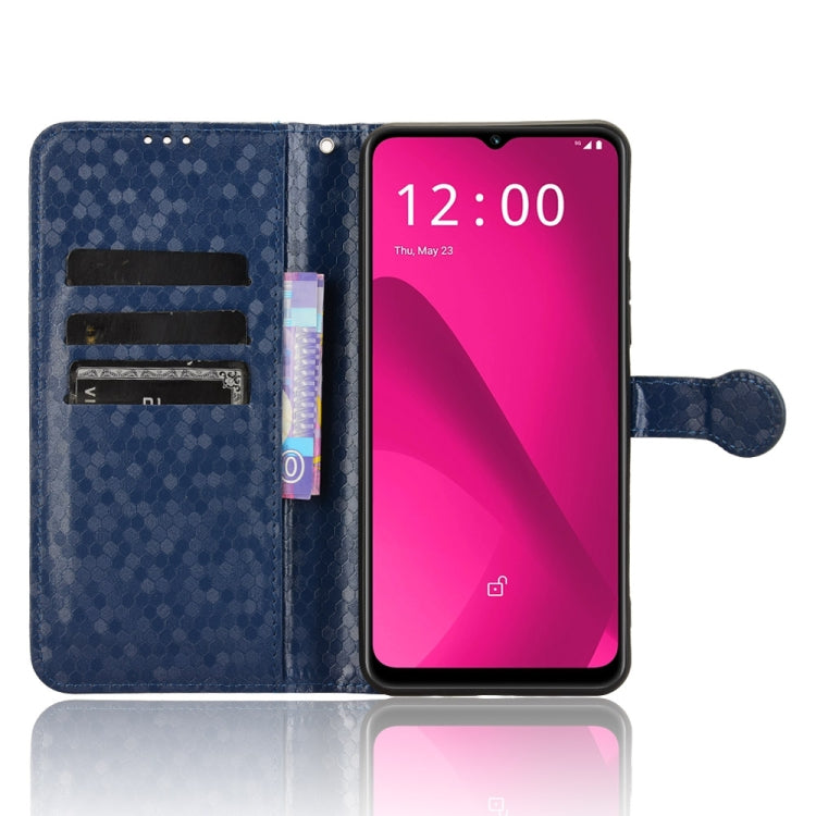 For T-Mobile Revvl 7 5G Honeycomb Dot Texture Leather Phone Case